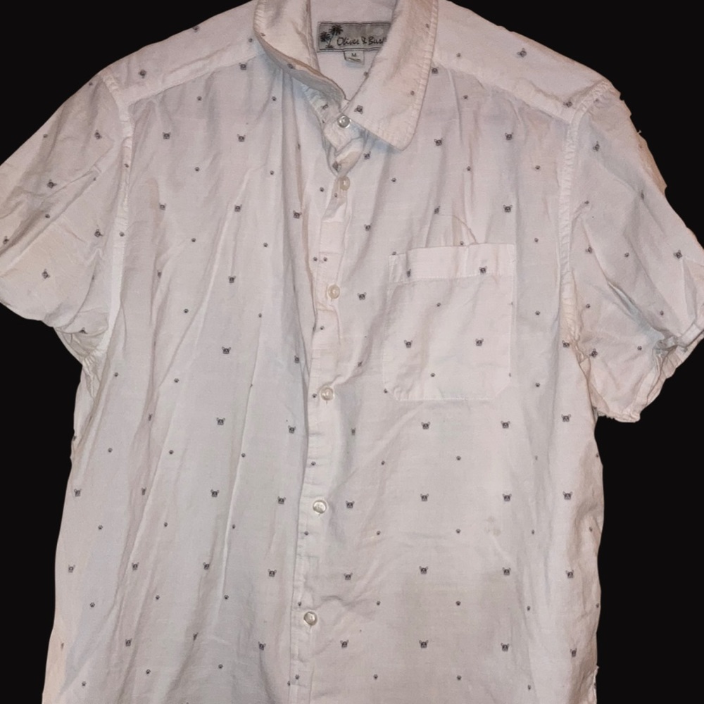 Mens large short sleeve dress shirt